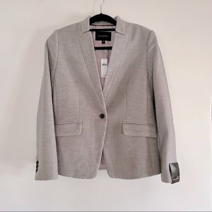 NWT Banana Republic Collarless Gray Blazer